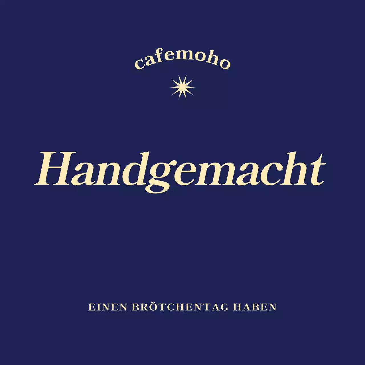 Marineblaue einfache Bäckerei-Werbung