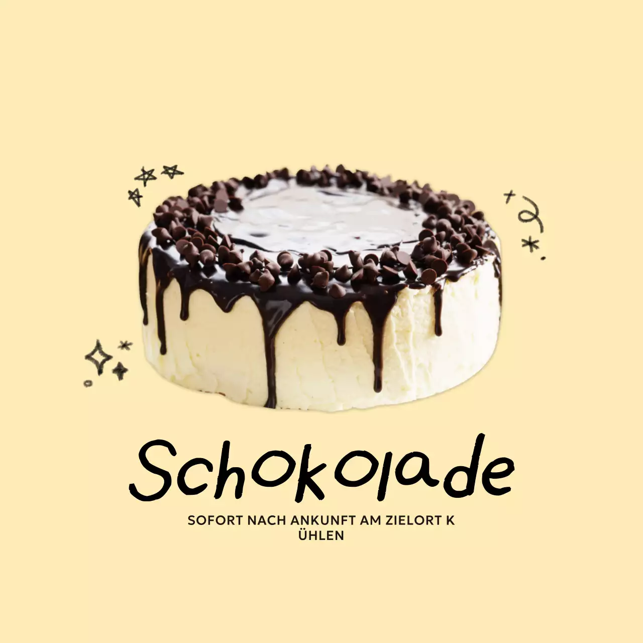 Beige Simple Cake Werbung