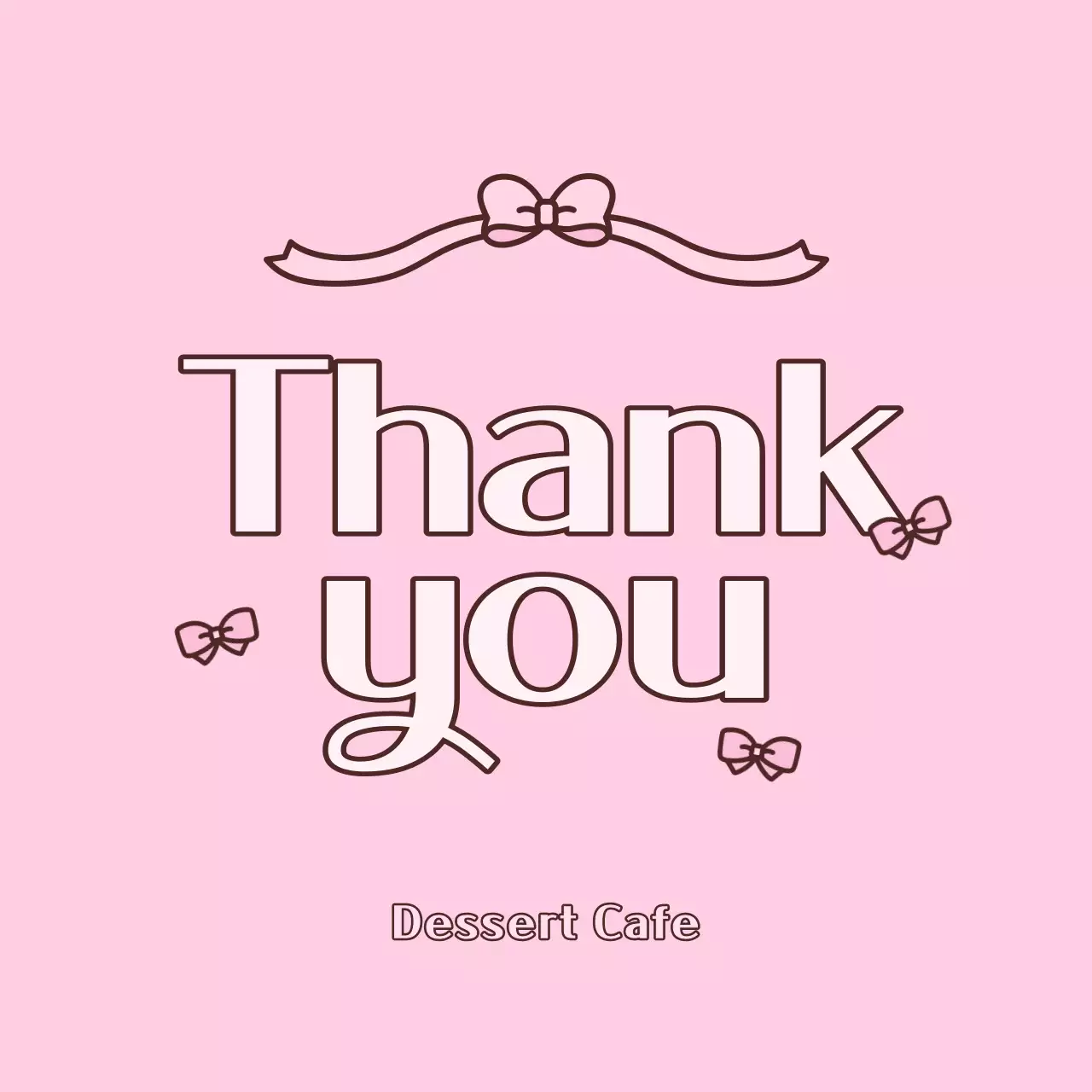 Pink Baby Thank You Greetings