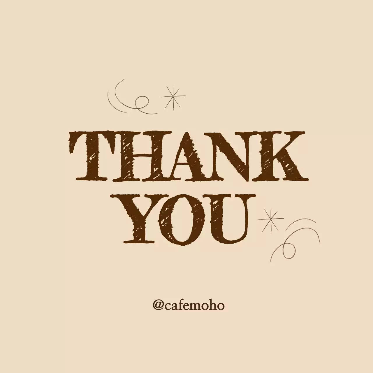 Beige Vintage Terima Kasih