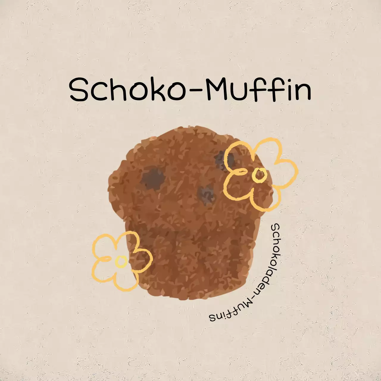 Beige einfache Bäckerei Sticker