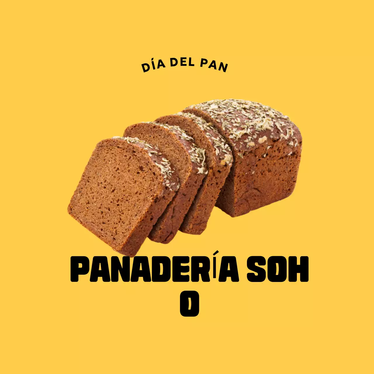 Promoción de panadería simple amarilla