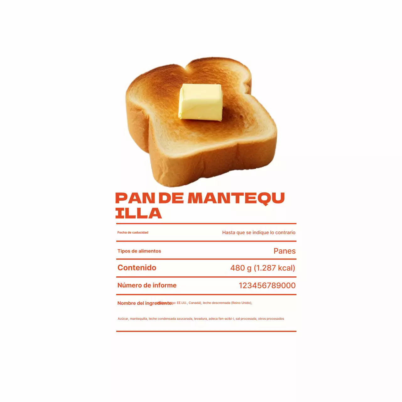 Presentamos los productos de panadería White Simple