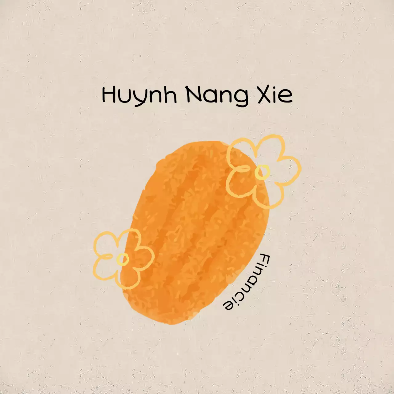 Pegatina de panadería sencilla beige