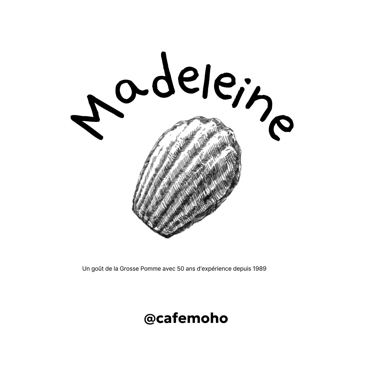 Publicité pour un dessert blanc vintage