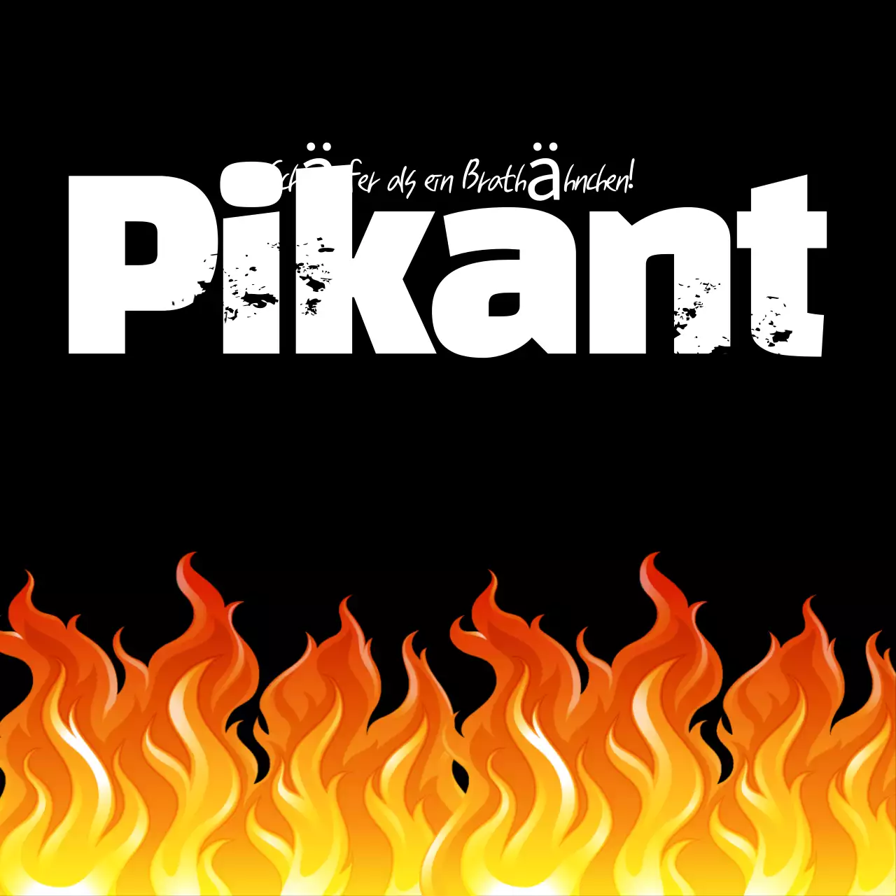 Schwarzes Highlight, würzige Werbung