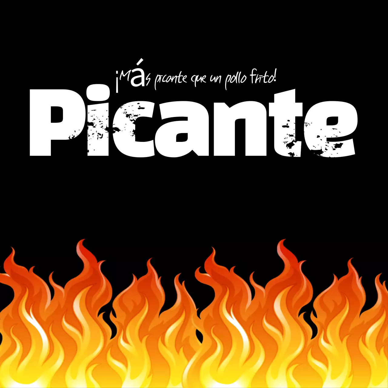 Anuncio picante con resaltado negro