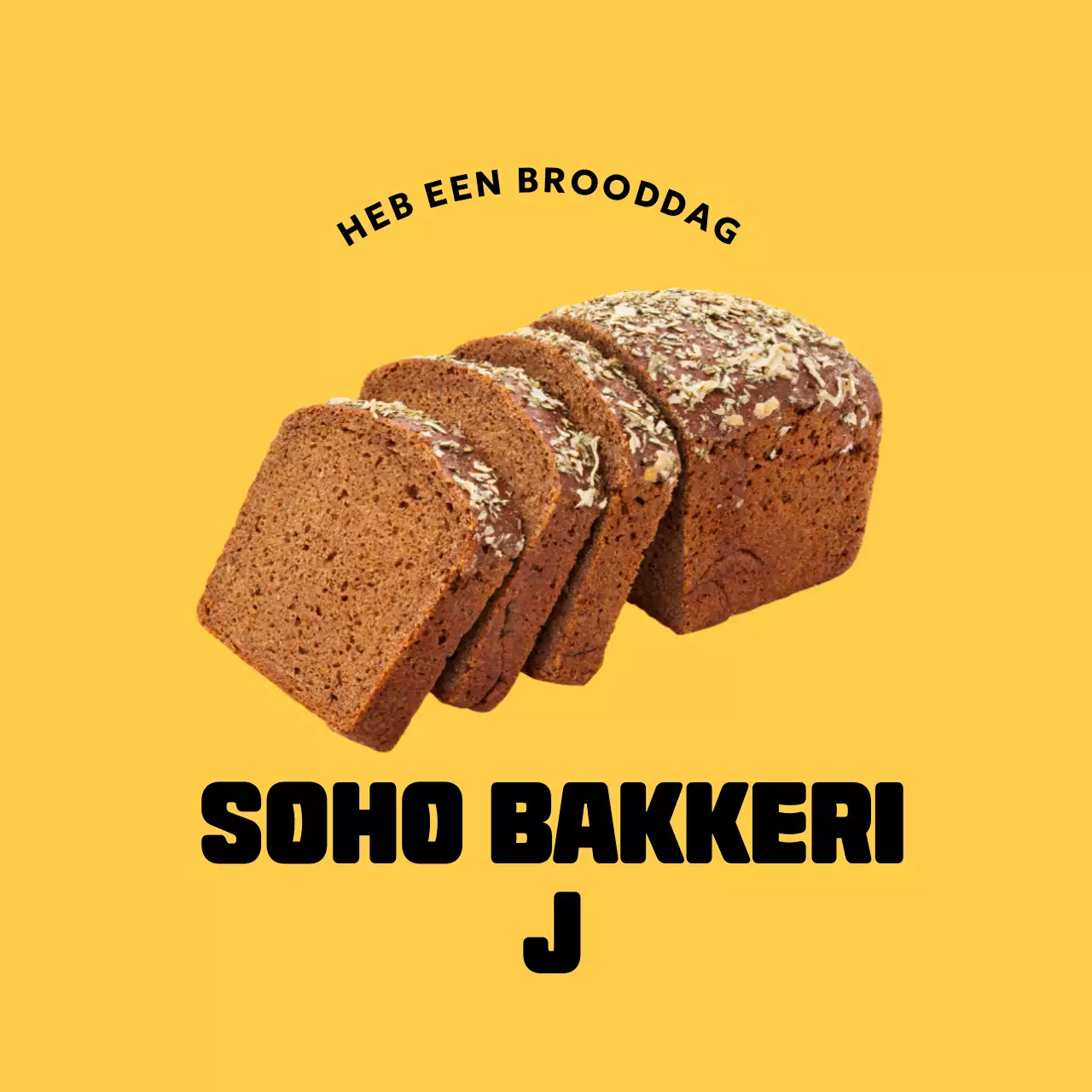 Gele Eenvoudige Bakkerij Promotie