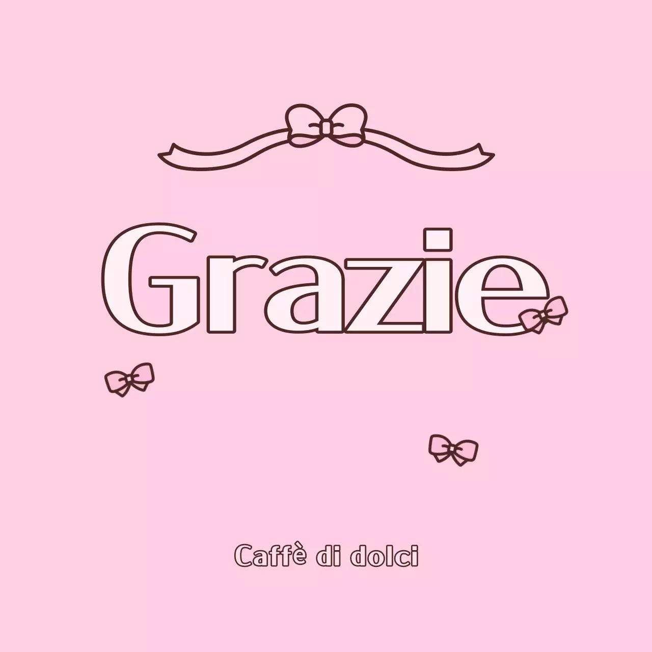 Saluti di ringraziamento per il bambino rosa