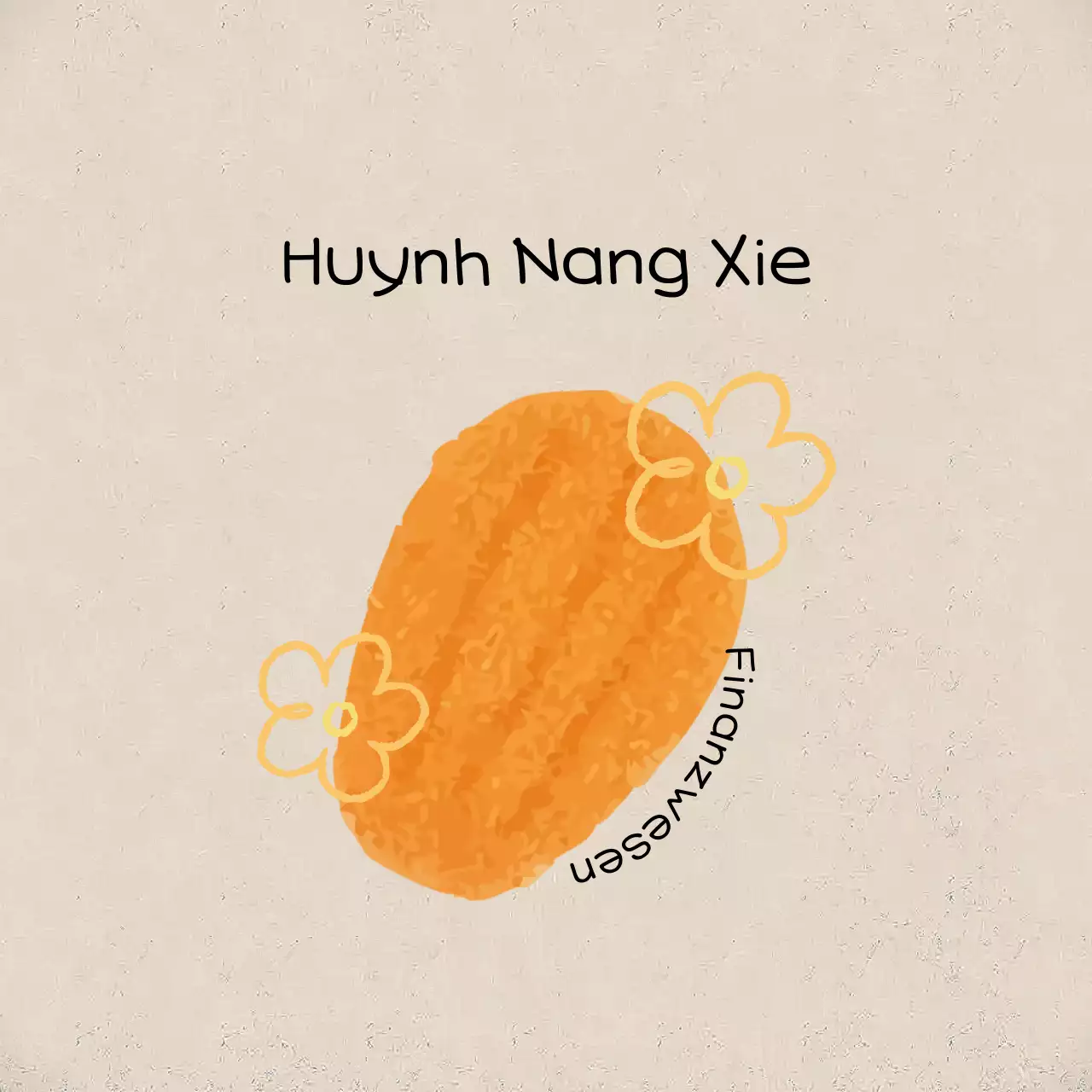 Beige einfache Bäckerei Sticker