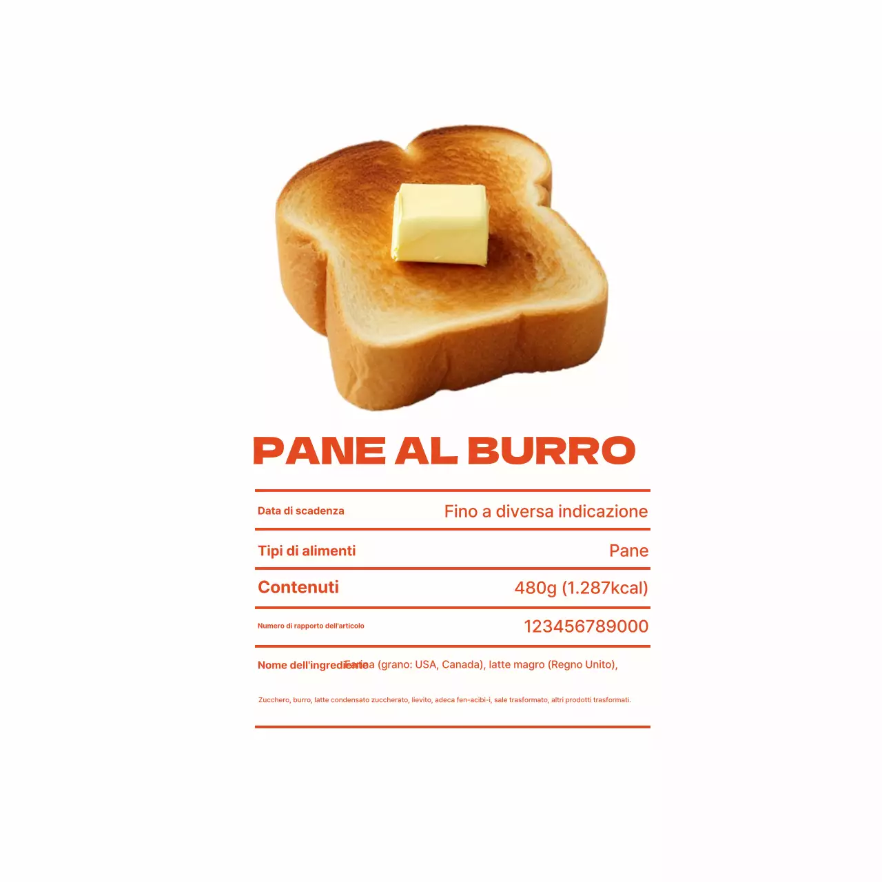 Presentazione dei prodotti da forno White Simple