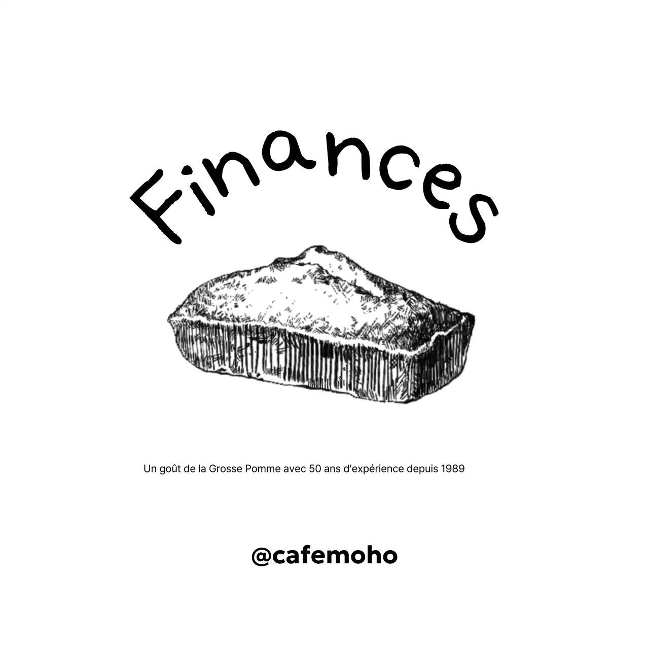 Publicité pour un dessert blanc vintage