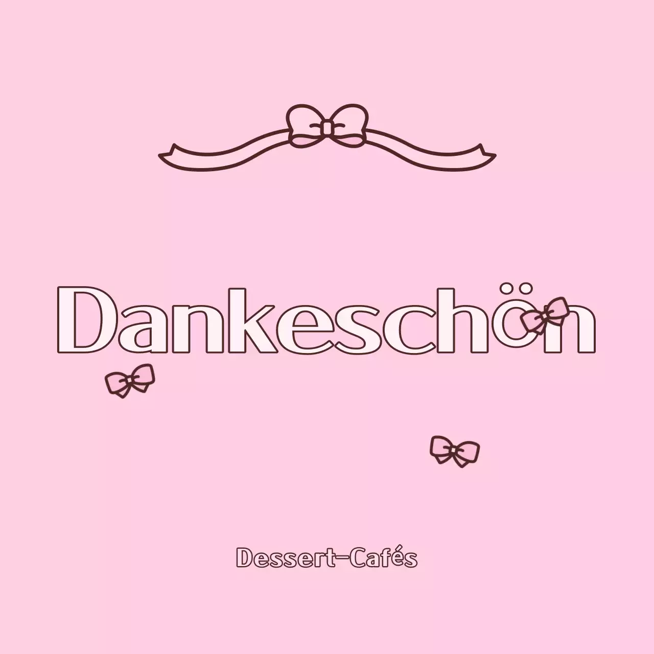Rosa Baby Dankesgrüße