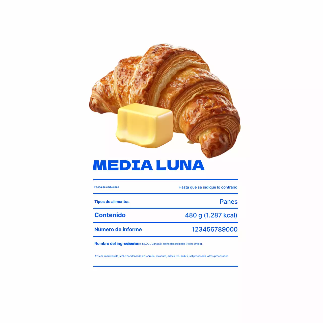 Presentamos los productos de panadería White Simple