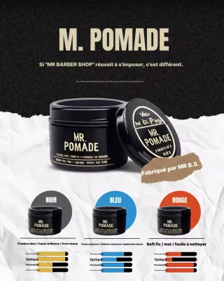 Promotion de produits de coiffure moderne noire