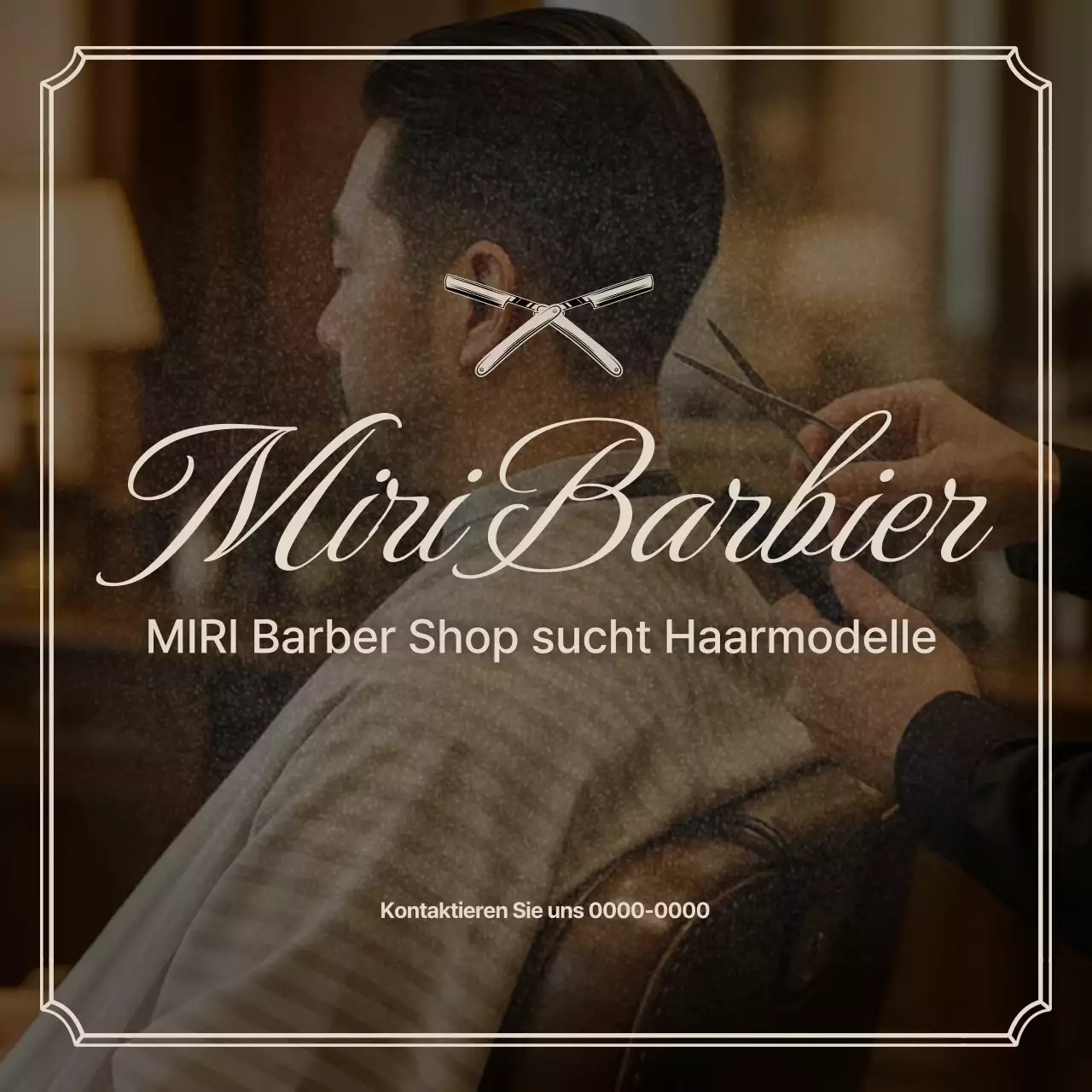 Rekrutierung von Models mit braunem klassischem Haar