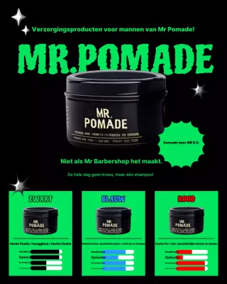 Advertentie voor groene moderne haarstyling