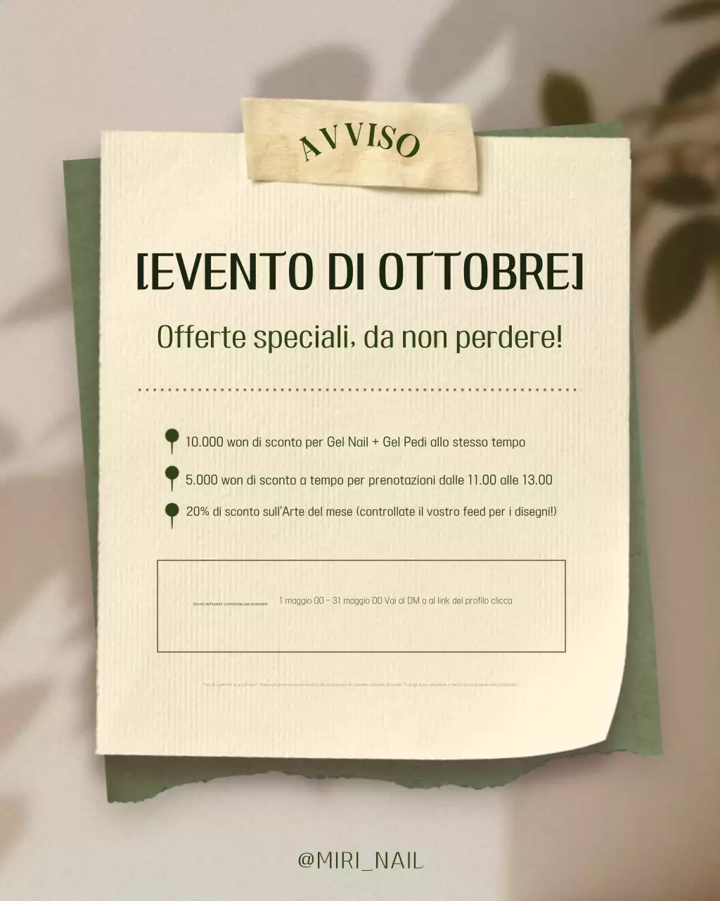 Guida all'evento unghie semplici color cachi