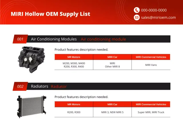 red professional automotive catalog
