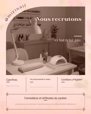 Offre d'emploi beige moderne