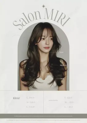 Advertentie voor Gray Modern Hair Salon