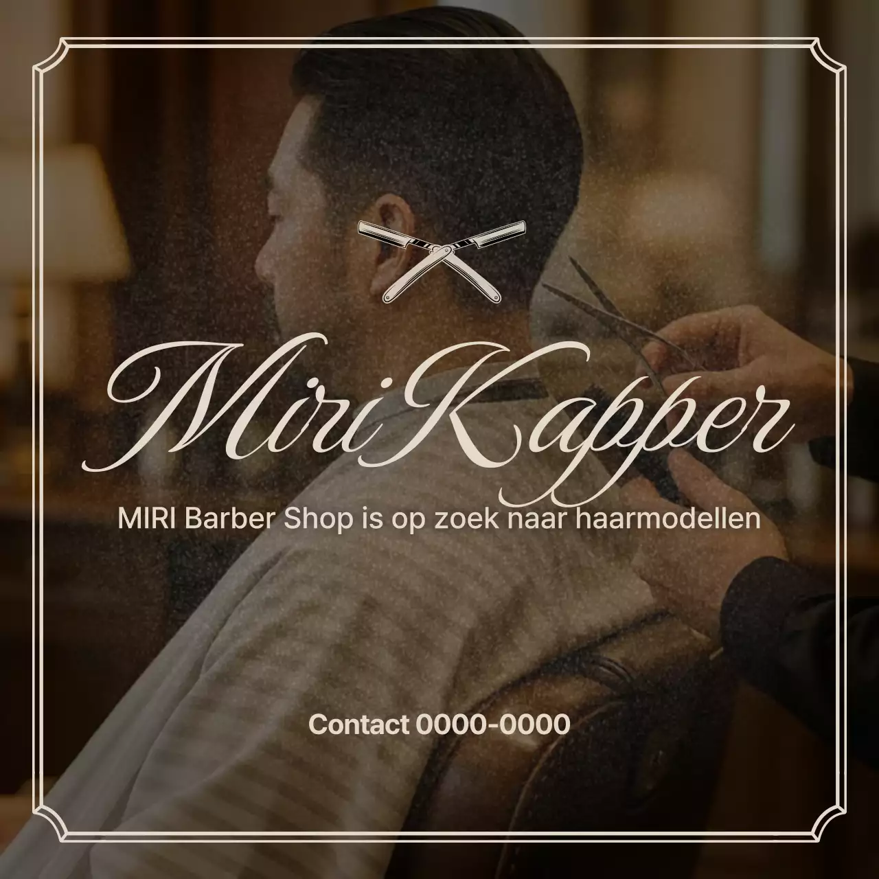 Werving van modellen met bruin klassiek haar