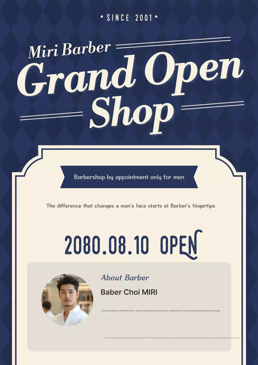 Tiệm cắt tóc Navy Classic khai trương