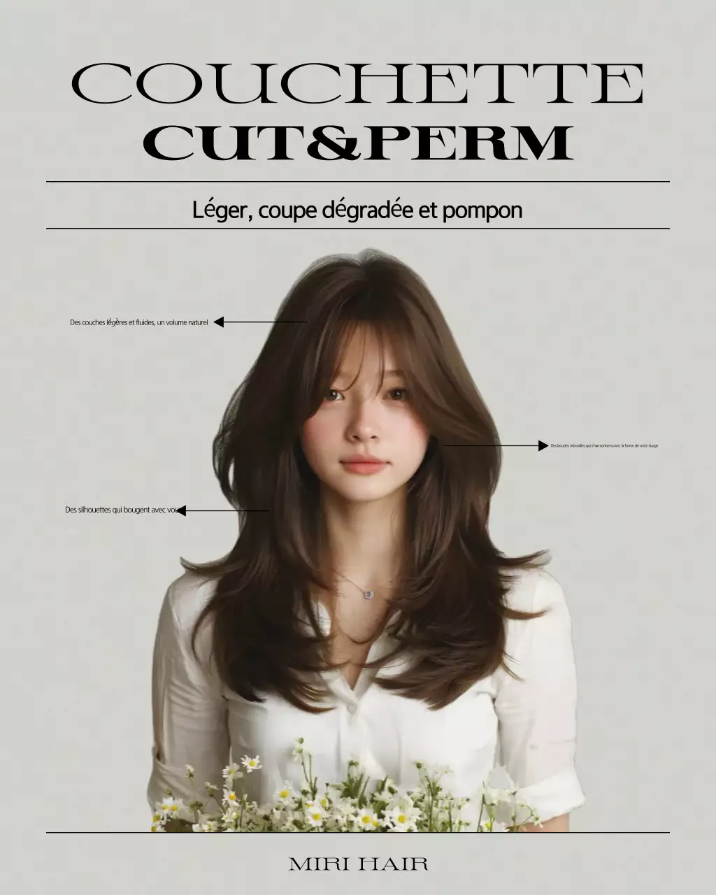 Promotion du salon de coiffure Khaki Modern