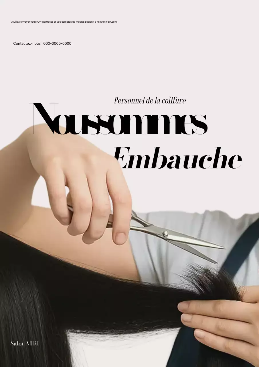 Avis de recrutement White Modern