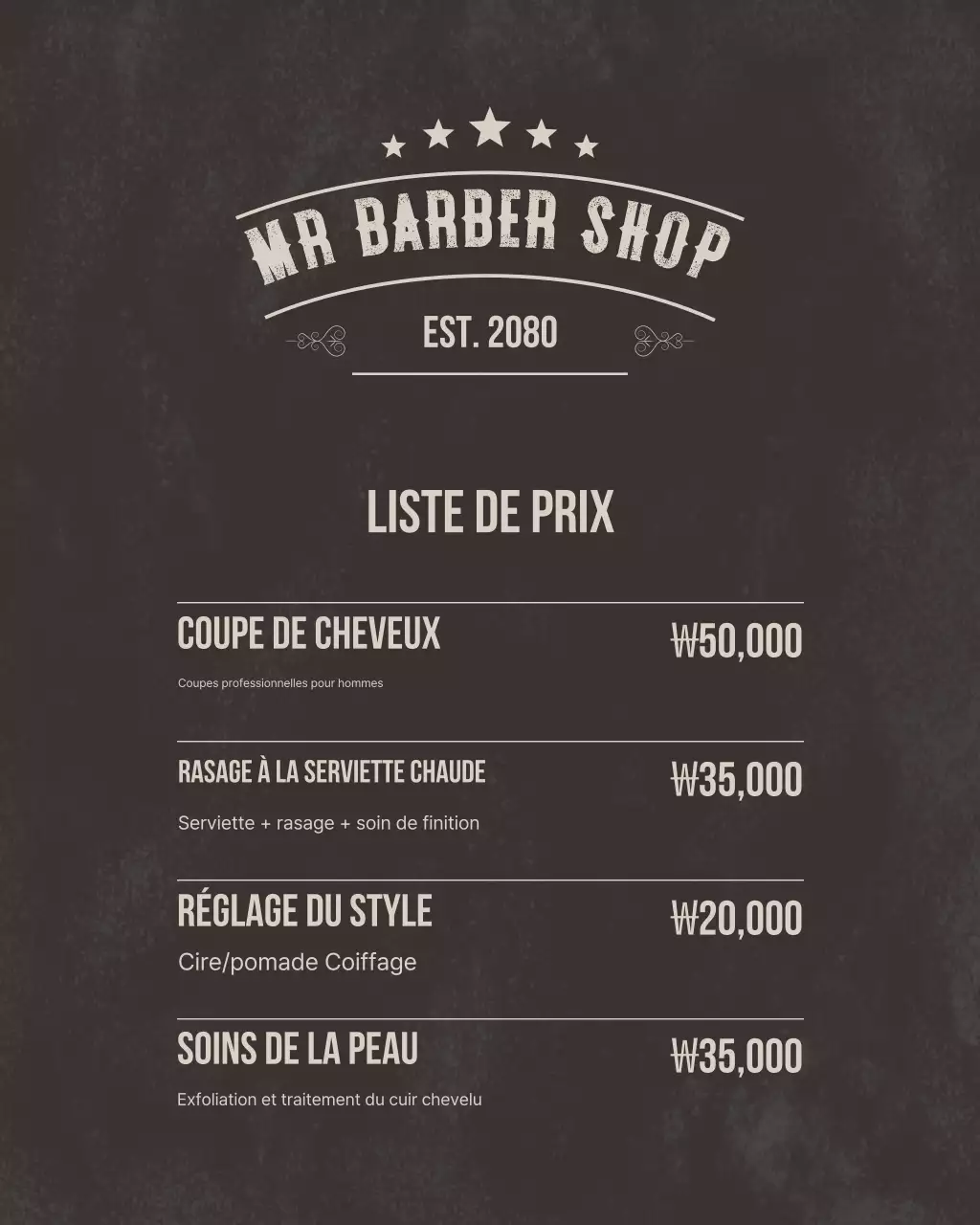 Promotion du salon de beauté moderne beige