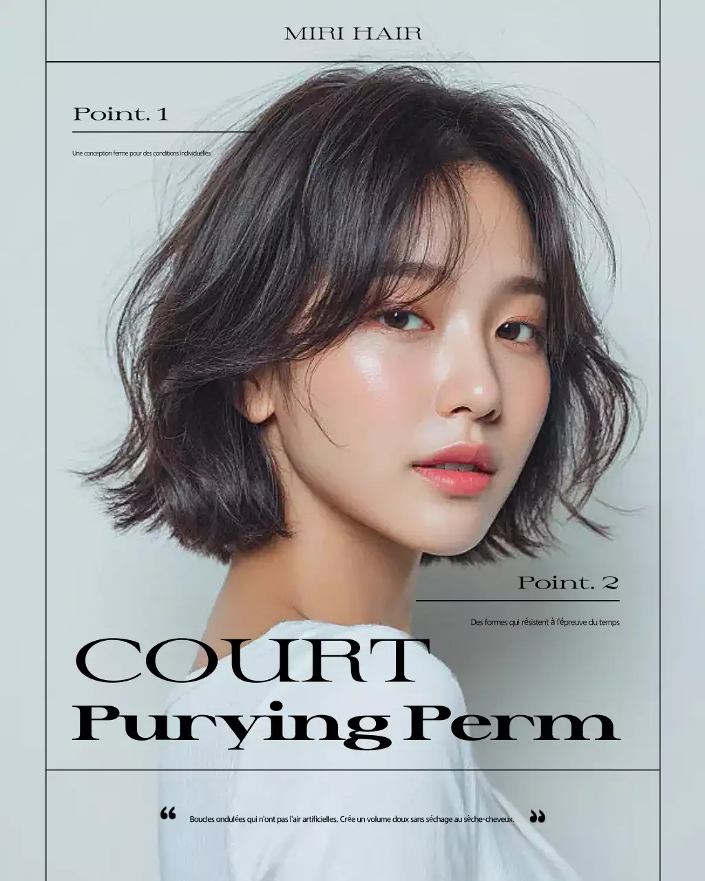 Promotion du salon de coiffure Khaki Modern