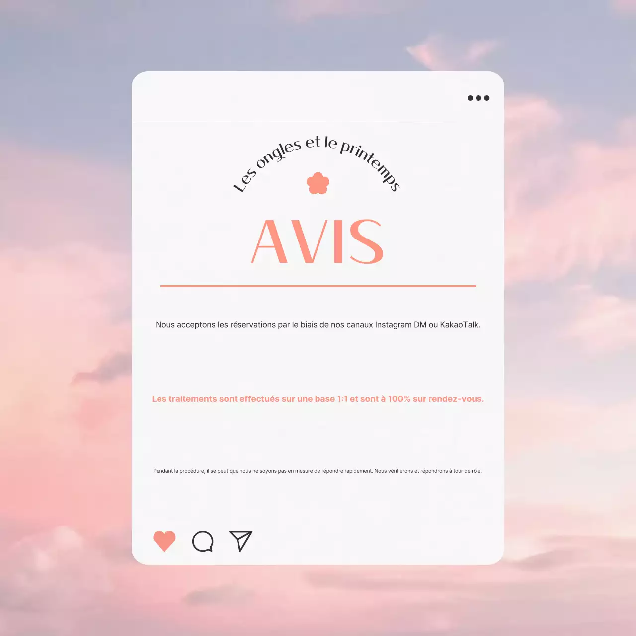 Guide de réservation Pink Neat