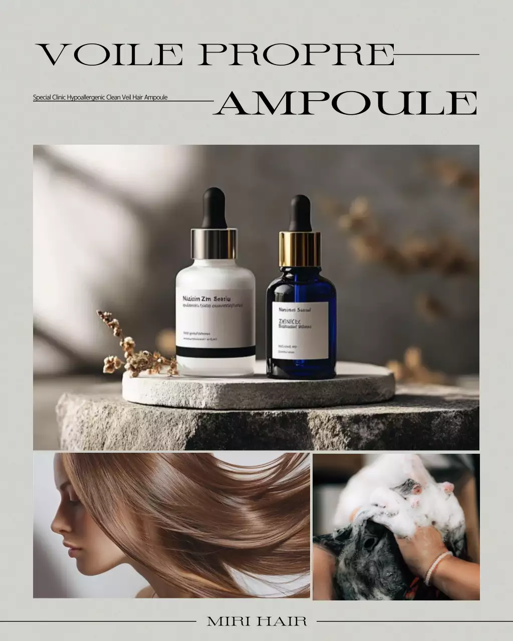 Promotion du salon de coiffure Khaki Modern