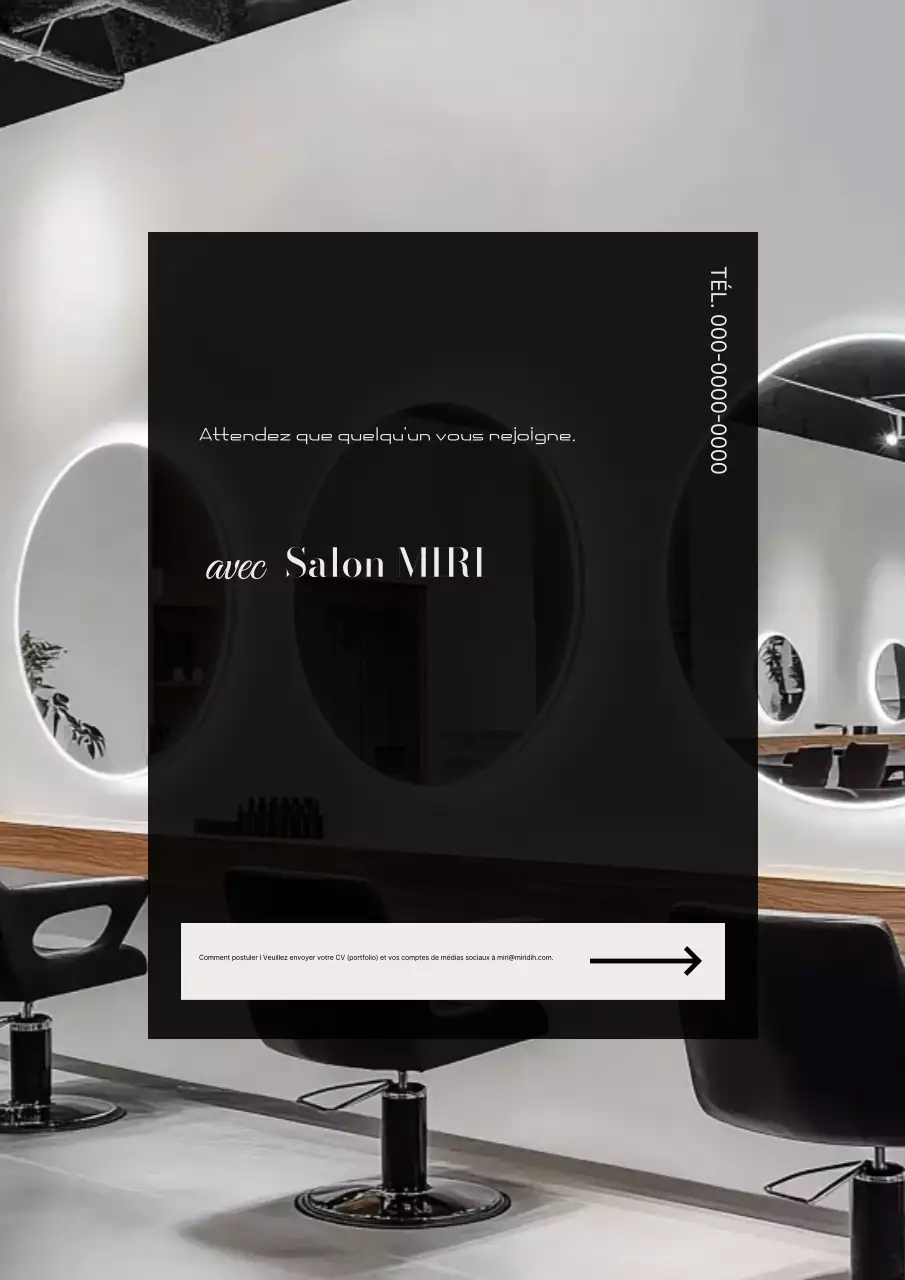 Recrutement moderne noir