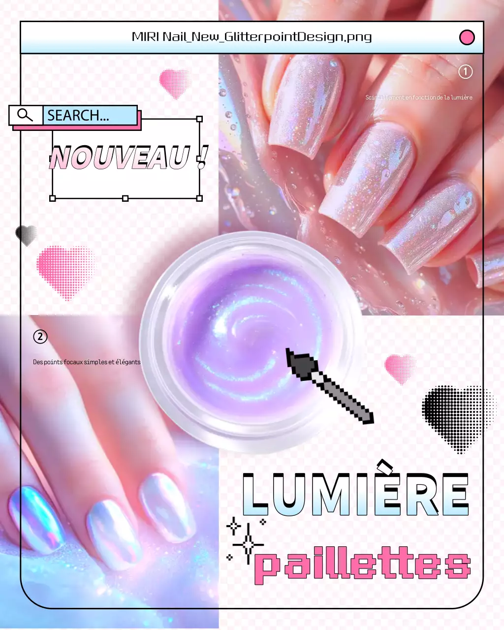 Promotion Nail Art Pop Rose