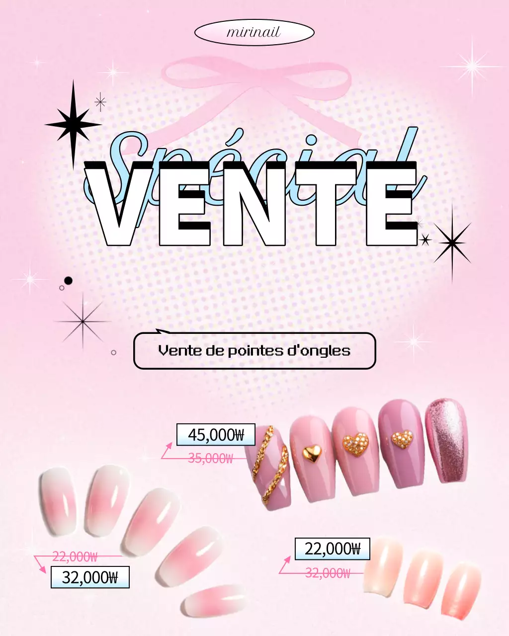 Promotion Nail Art Pop Rose