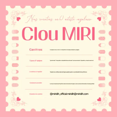 Offre d'emploi pour un nail art rose pour bébé