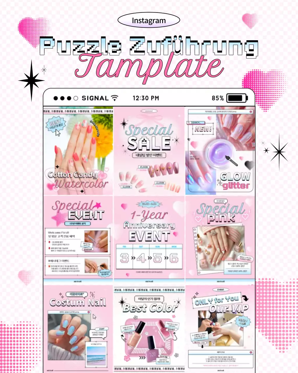 Pink Pop Nail Art Aktion