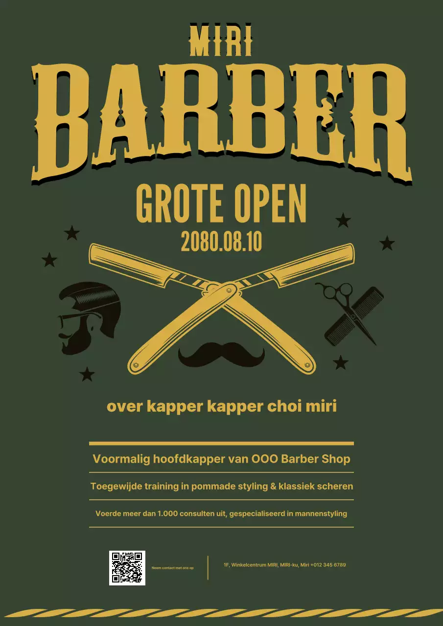 Khaki Vintage Barbershop geopend