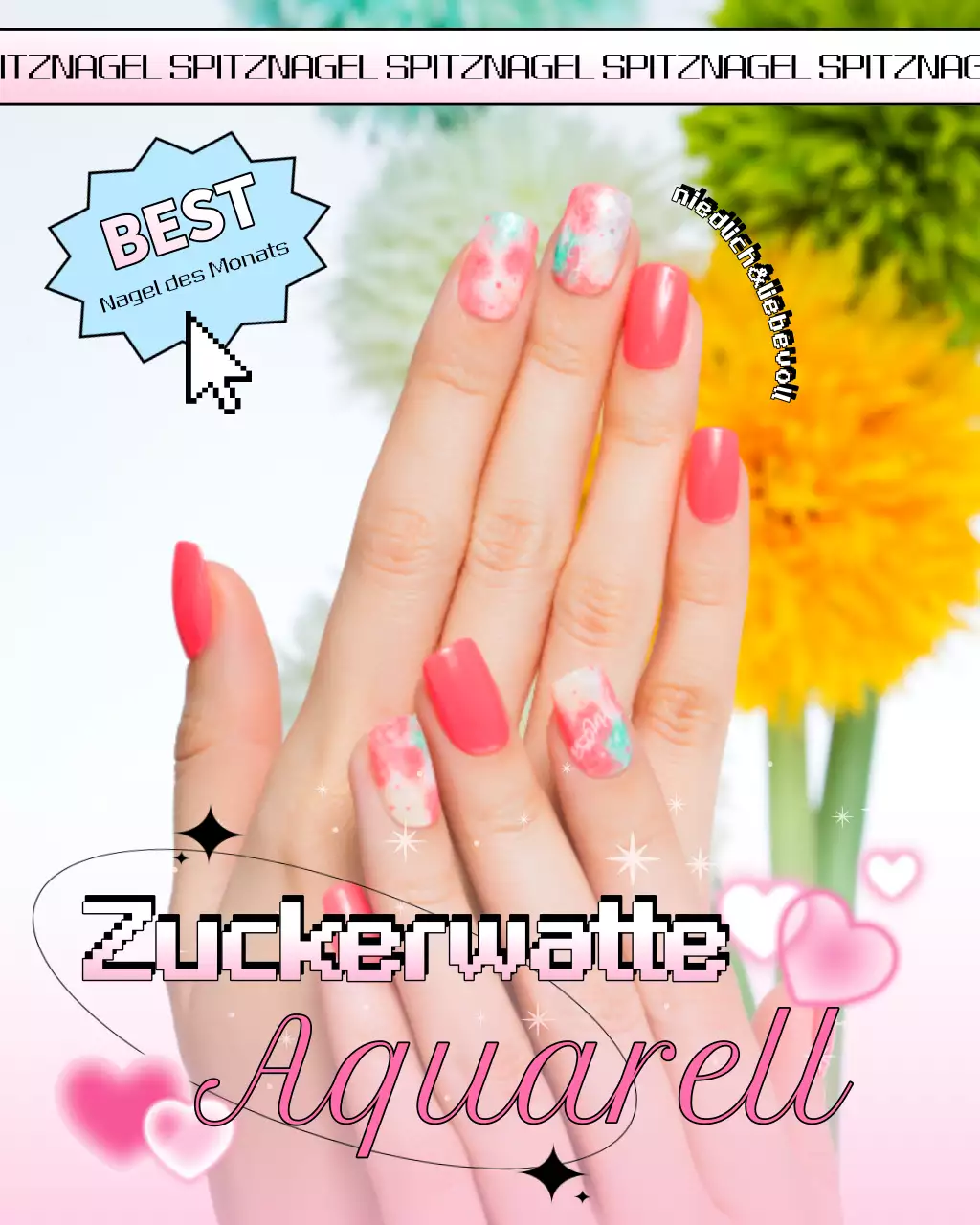 Pink Pop Nail Art Aktion