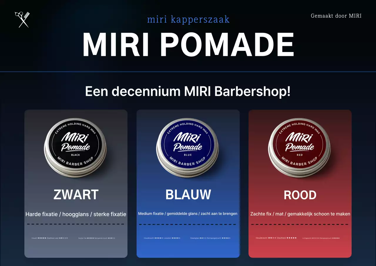 Promotie van een zwart modern kapselproduct
