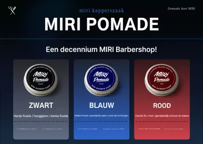 Promotie van een zwart modern kapselproduct