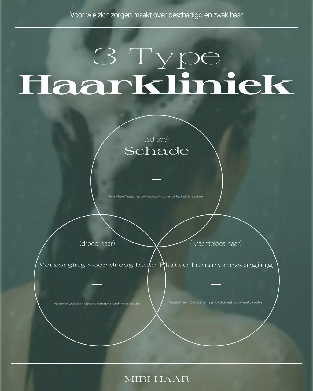 Khaki Modern Hair Shop Promotie