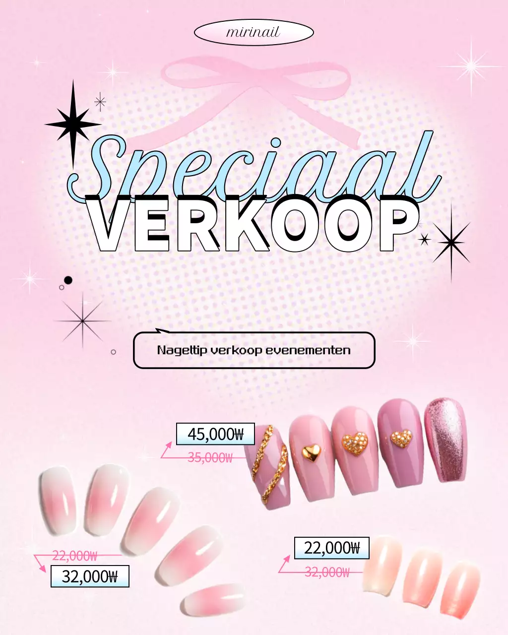 Roze Pop Nail Art Promotie