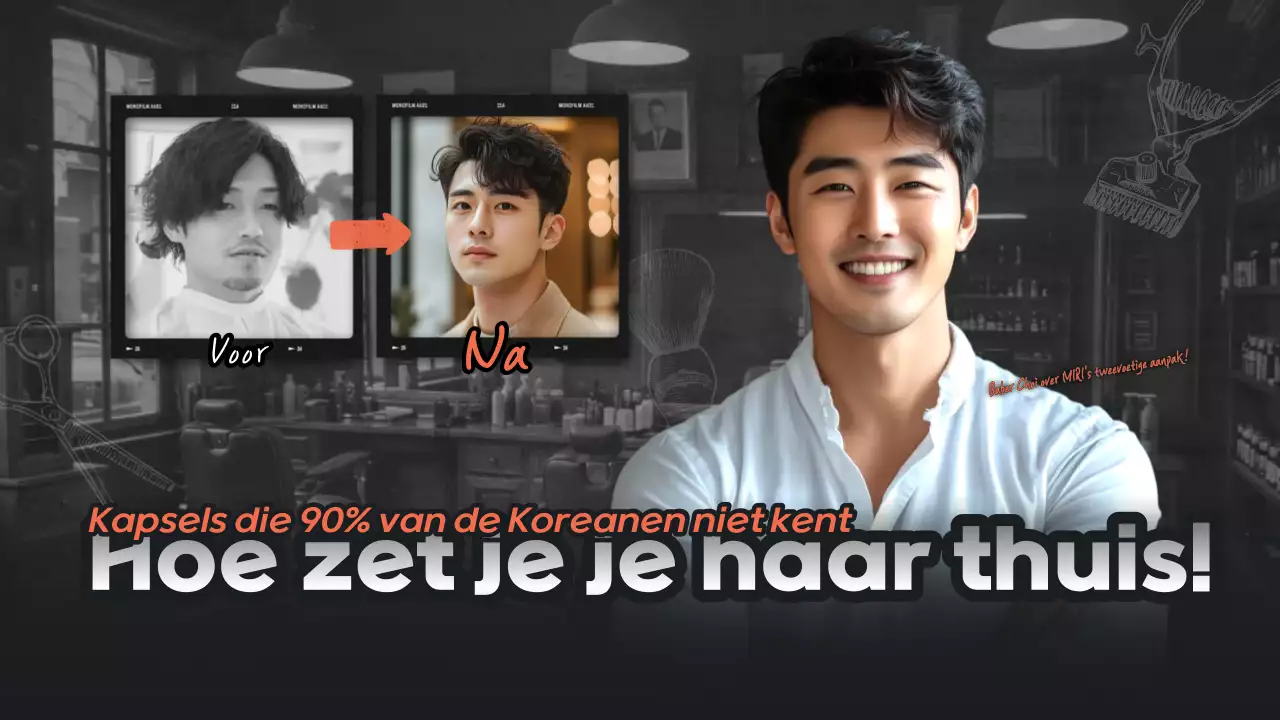 Advertentie voor grijs modern kapsel