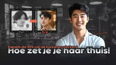 Advertentie voor grijs modern kapsel