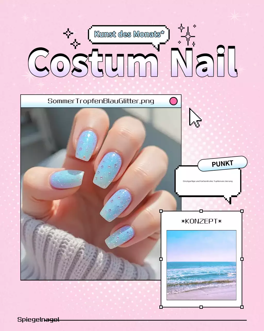 Pink Pop Nail Art Aktion