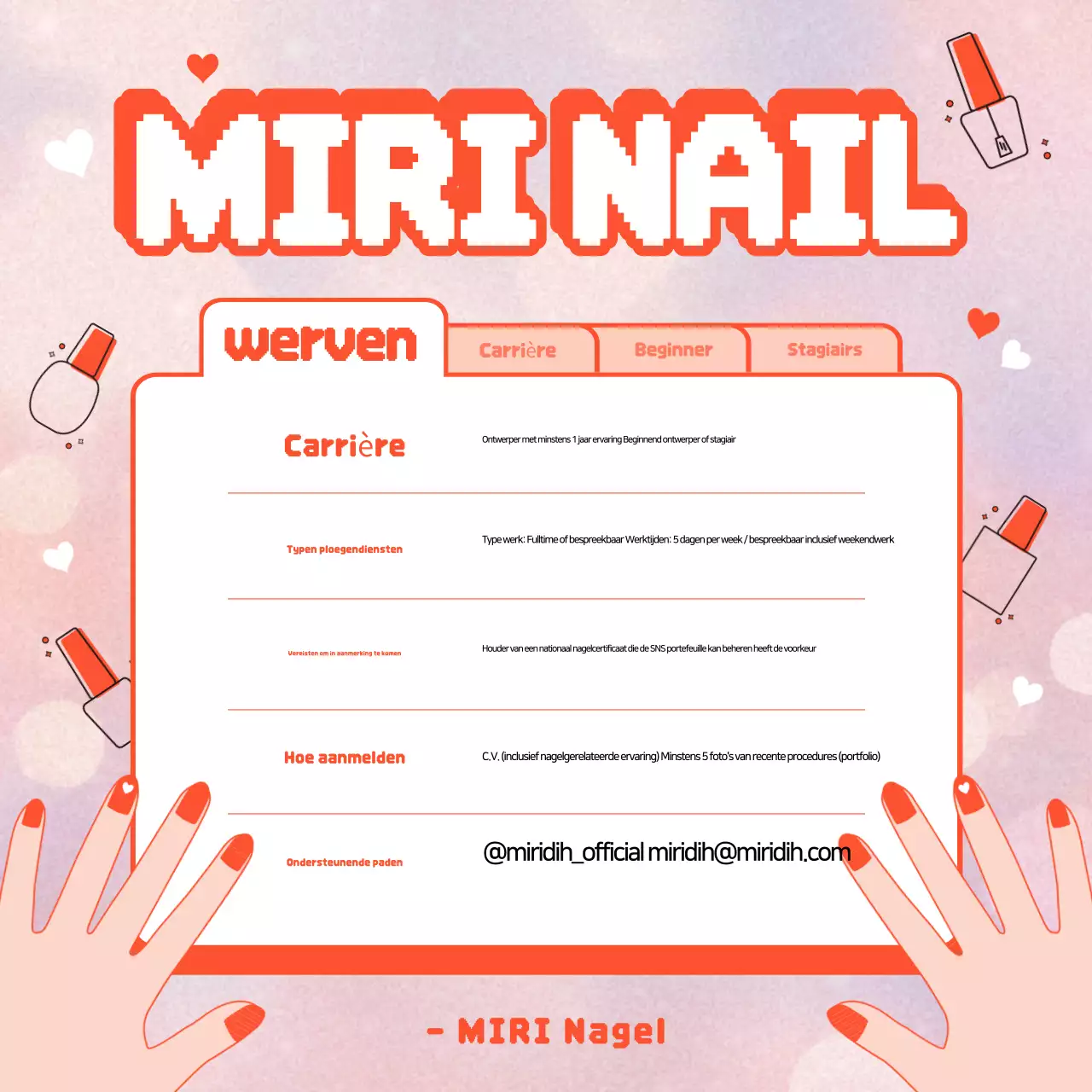 Orange Pop Nail Art Werving