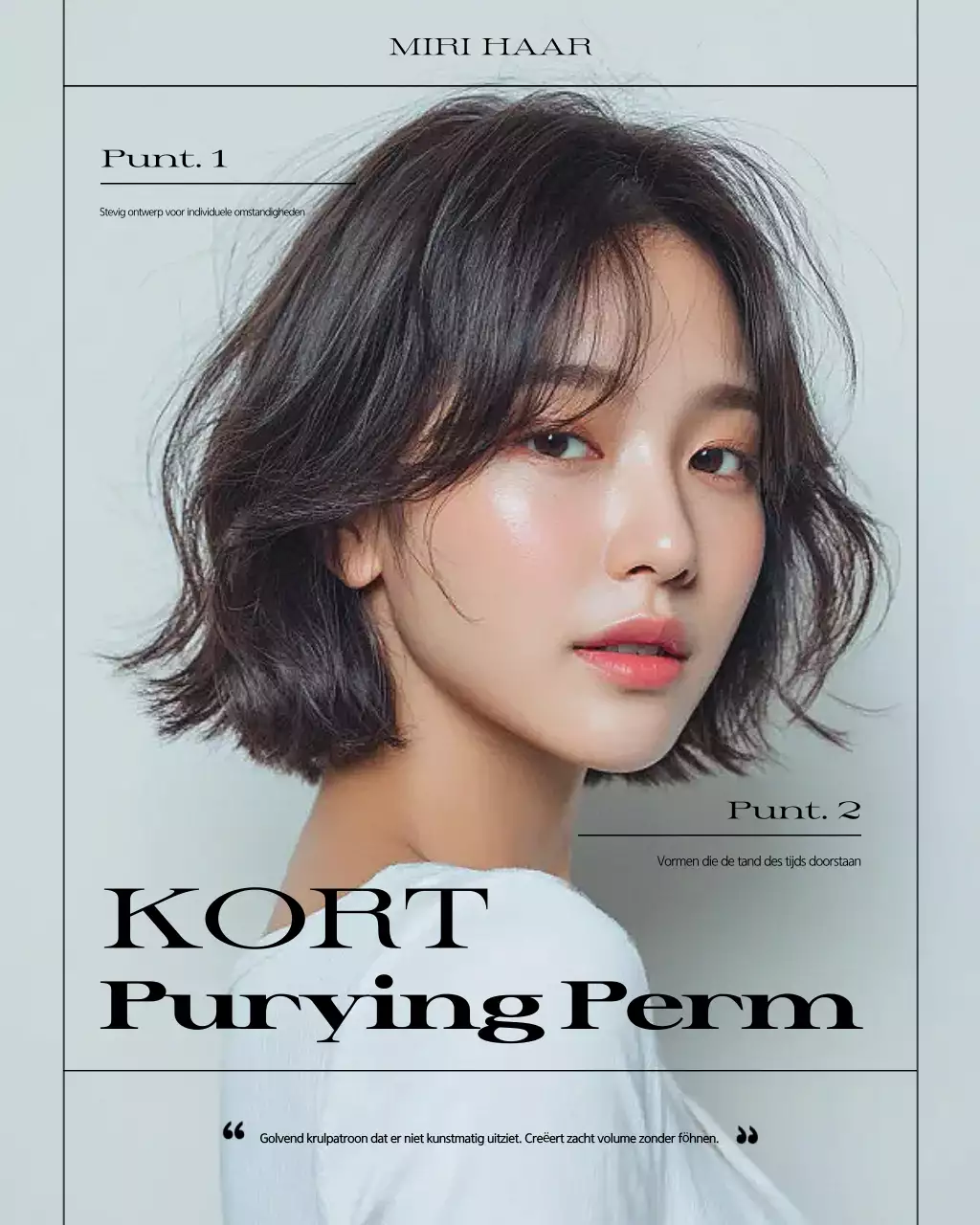 Khaki Modern Hair Shop Promotie