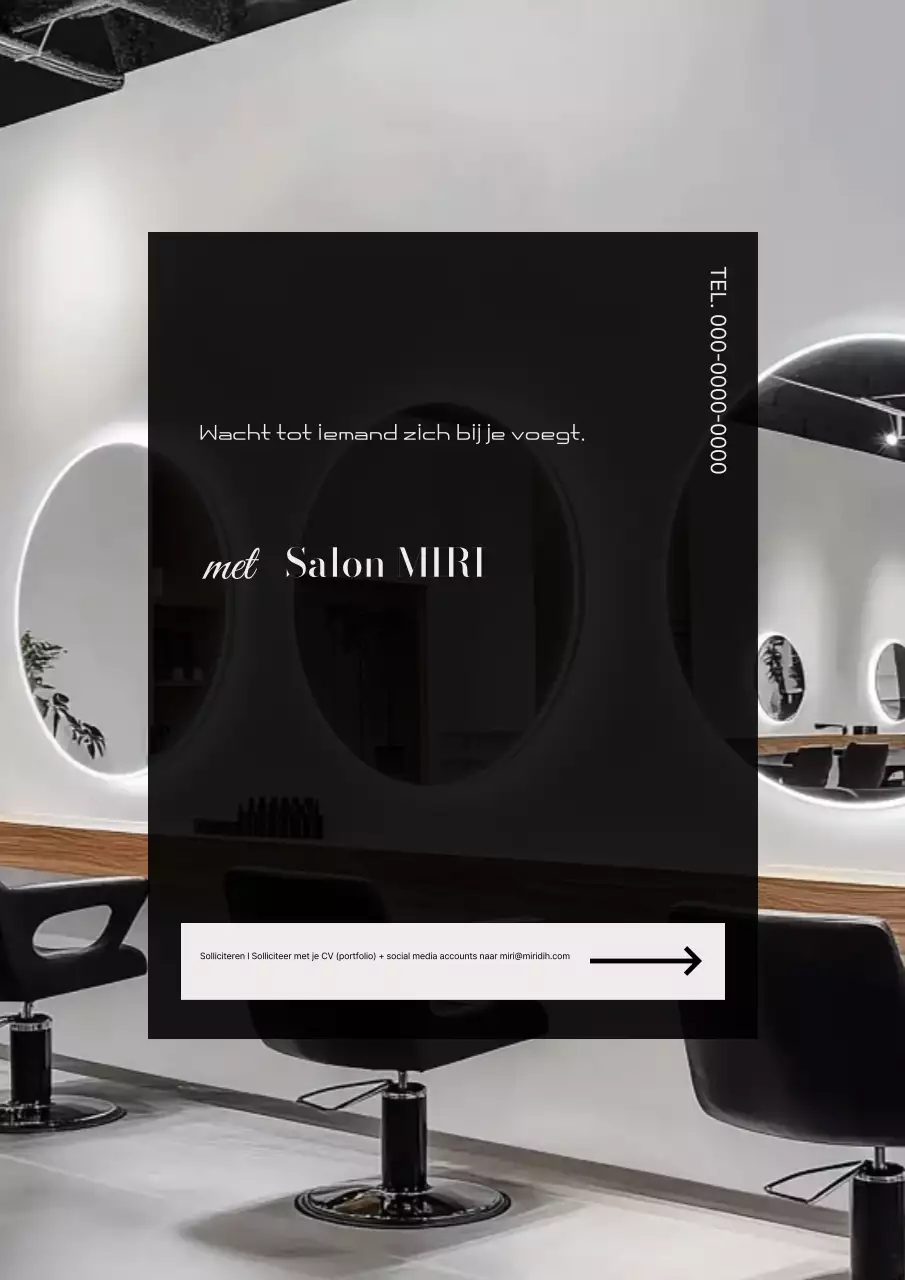 Zwarte Moderne Werving